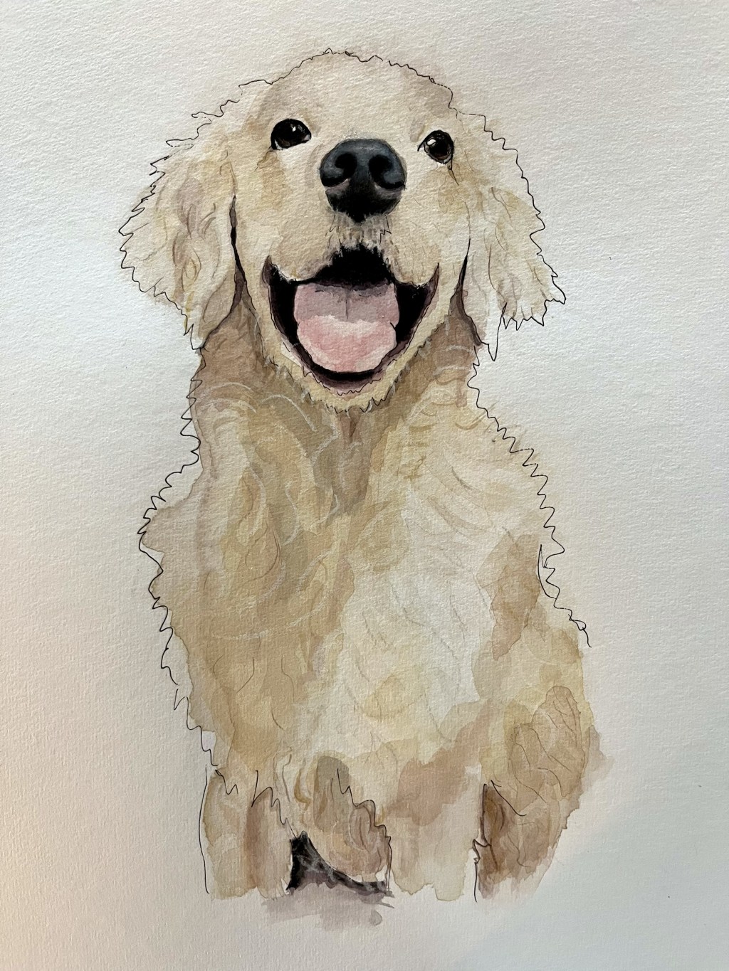Painting Bruno the Golden&nbsp;Retriever