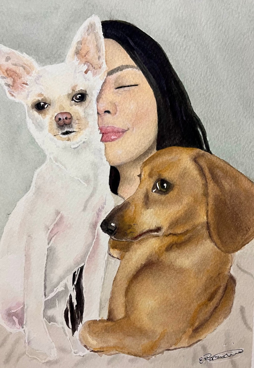 Painting a Girl and Her&nbsp;Dogs