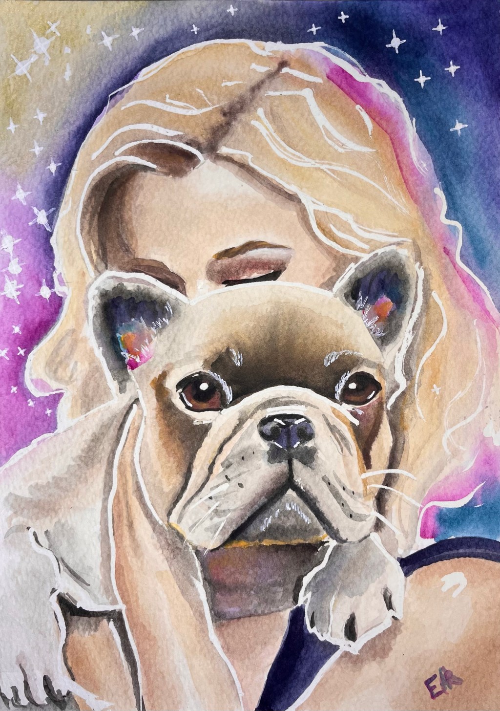 Painting Ella the French&nbsp;Bulldog