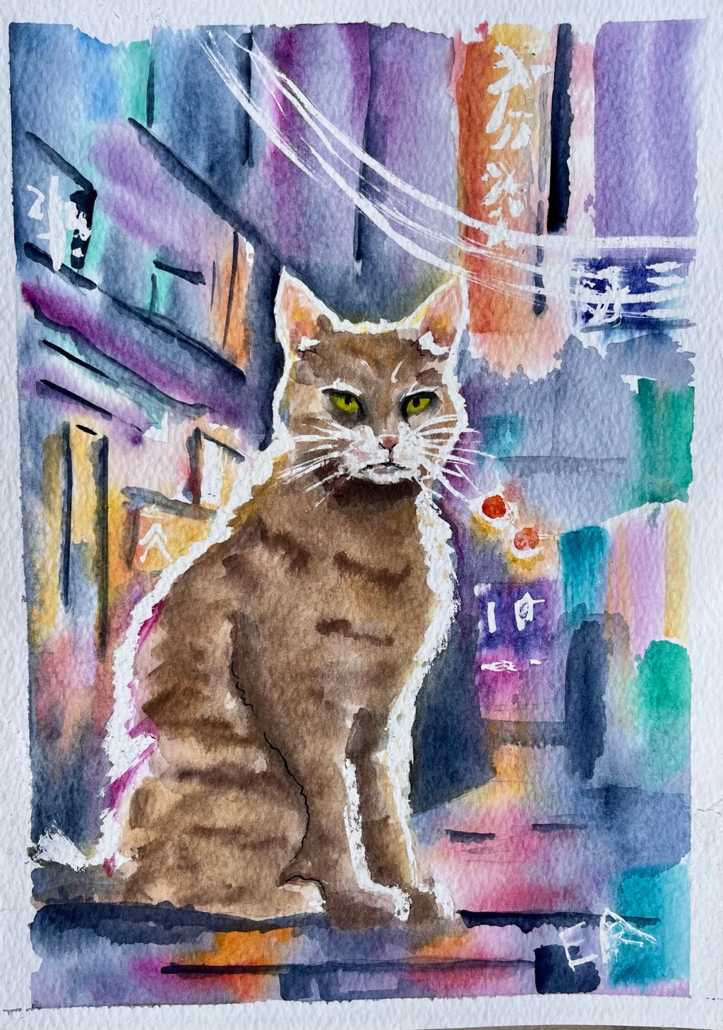 Painting a Stray Cat on a Tokyo&nbsp;Street