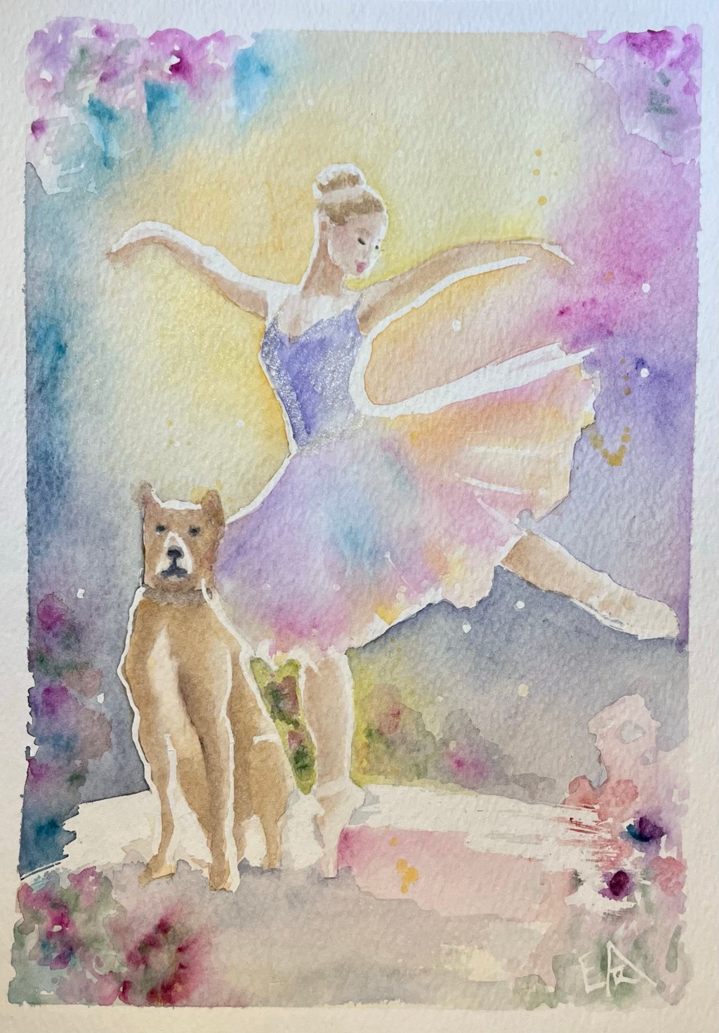 Painting a Whimsical Ballerina and Her&nbsp;Dog