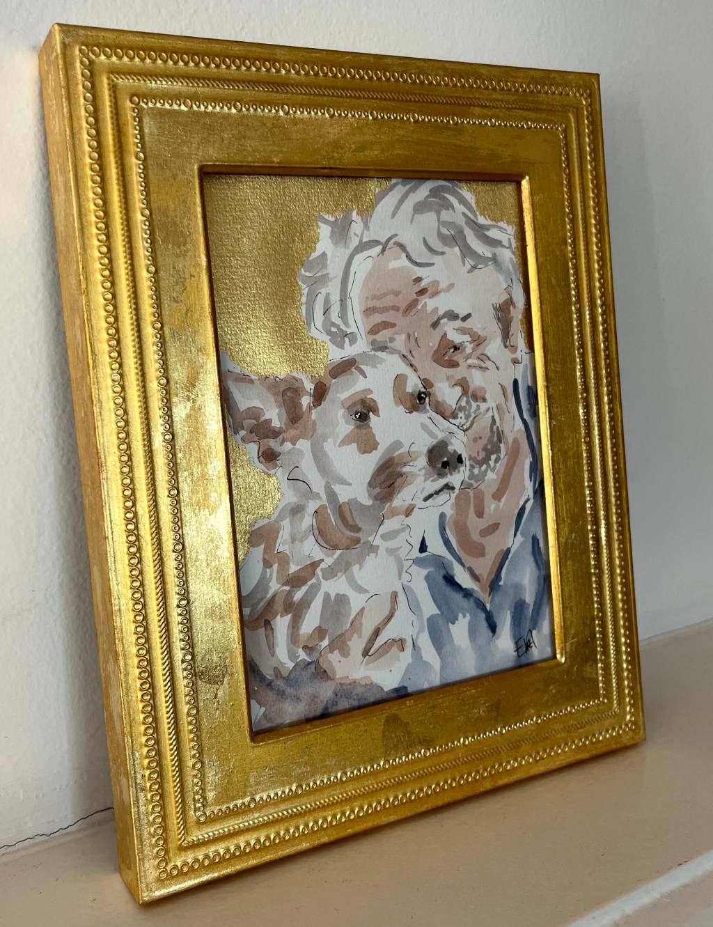 Gilding a frame with 24k gold leaf for my&nbsp;painting