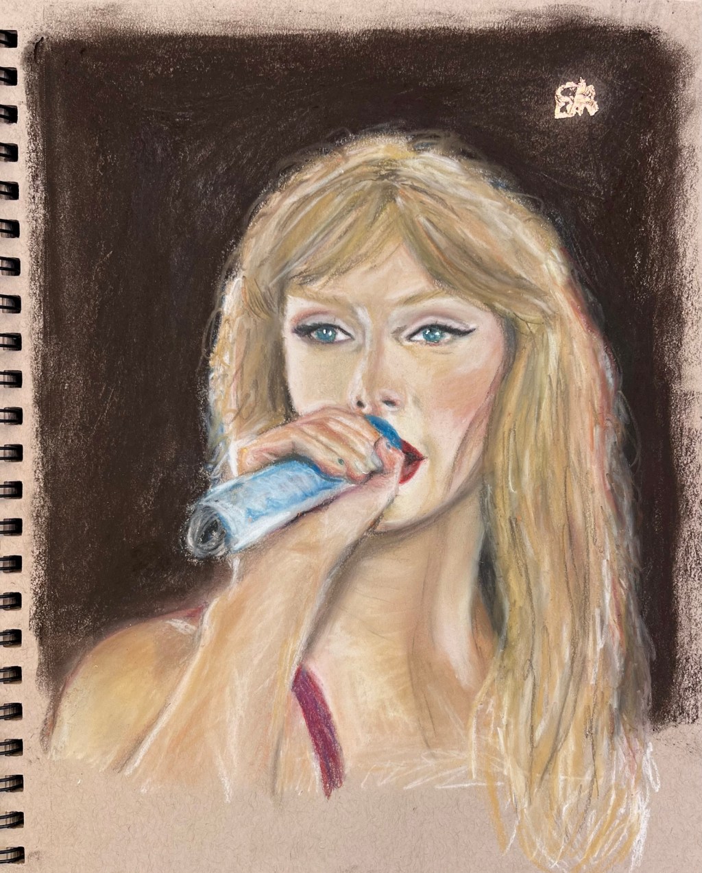 Drawing Taylor Swift in Soft&nbsp;Pastel